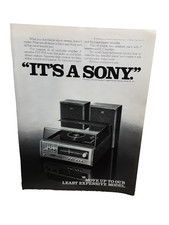 1974 Sony Stereo Ad Vintage Hi-Fi Audio System Print Advertisement