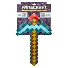Mattel Minecraft Transforming Diamond Sword Pick-Axe Kid-Sized 2-in-1 Toy