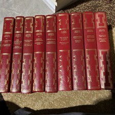 Agatha Christie Heron Books Set of 9| Red Faux Leather Hardbacks | Gilt Spines