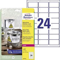 192Er Multipack Avery-Zweckform L4773-8 Folien-Etiketten 63.5 X 33.9 Mm