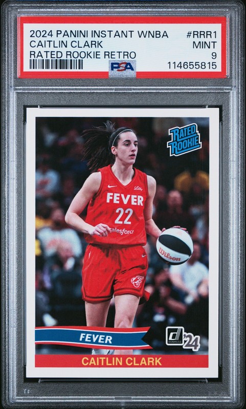 2024 Panini Instant Wnba Rated Rookie Retro #RRR1 Caitlin Clark PSA 9