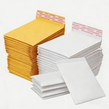 100Pcs Padded Envelopes 50pc Kraft Bubble  50PC Poly Mailers Bags