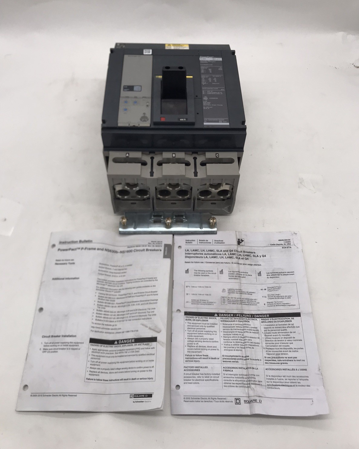 HOUSTON STOCK NEW SQUARE D PJA36060CU31A POWERPACT 600 AMP 600V FREE SHIPPING