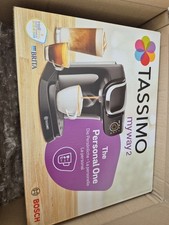 Image of Bosch TAS6502GB Tassimo My Way 2 Coffee Machine Black Plus Pods BNIB