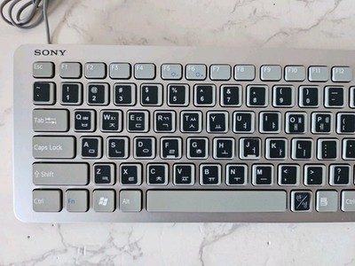 Sony Vaio Keyboard & Matching Mouse VGP-UKB3US Silver USB Keyboard