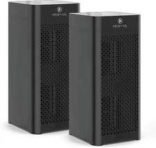 Medify MA-40 Air Purifier H13 HEPA | 1793ft² | Smoke Odor Pollen | 2-Pack Black