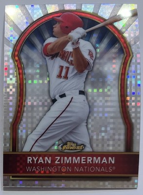 Ryan Zimmerman 2011 Topps Finest Xfractor # D /299 #14 Washington Nationals ESE