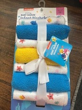 Washcloths Nickelodeon Baby Shark Pinkfong Newborn 8pack 9 X 9 B4876