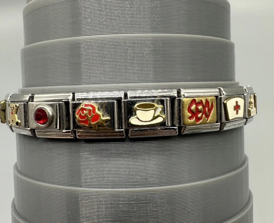 Pulsera Nomination Nominoro Zoppini Dije Italiano Acero Inoxidable Dijes 18k Foto 2 de 4