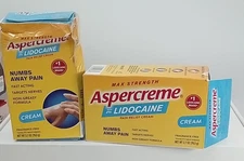 2 Aspercreme Maximum Strength Pain Relief 2.7 OZ EACH BB DATE 2026