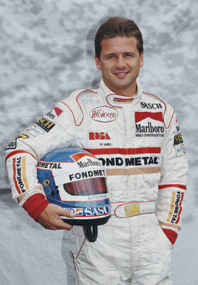 Nicola Larini Of Italy Driver Of The Osella Squadra Corse Old F1 Racing Photo