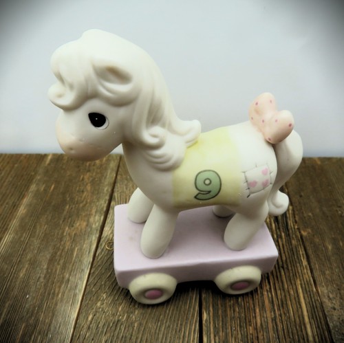 2014 Precious Moments - Being Nine Is Just Divine - Age 9 Pony 142029 Figurine - Picture 12 of 13