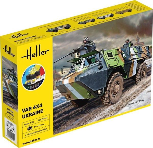 Heller Renault Vab Ukraine MilitäR Modellbausatz 1/35 Kit 57130-image