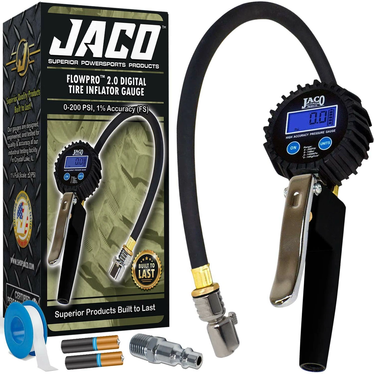 Digital tire inflator sale with pressure gauge