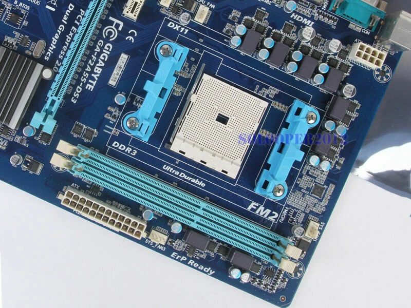 GIGABYTE GA-F2A55-DS3 Socket FM2 Motherboard AMD A55 DDR3 ATX HDMI SATA 3Gb/s - Image 3 of 4