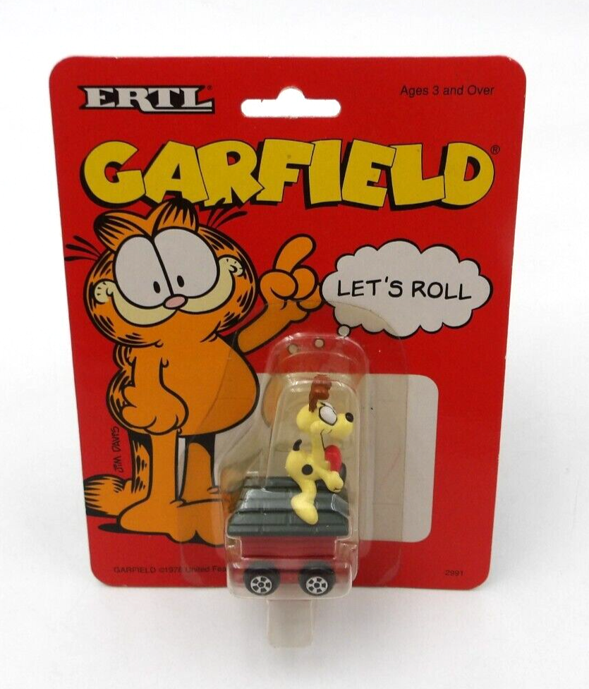 Ertl 1990 Garfield Let's Roll on Top of Dog House NOC | eBay