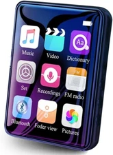 72GB MP3 Player with Bluetooth and Speaker 2.4" Screen Video Playback E-book