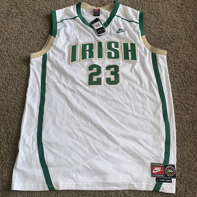 【レア物】L.JAMES ユニフォーム（St.ビンセント-St.メアリー高校） LeBron James #23 Green St Vincent St Mary Irish High School