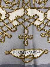 HERM S PARIS SCARF WOMEN WOMAN SCARF VINTAGE JHF1845
