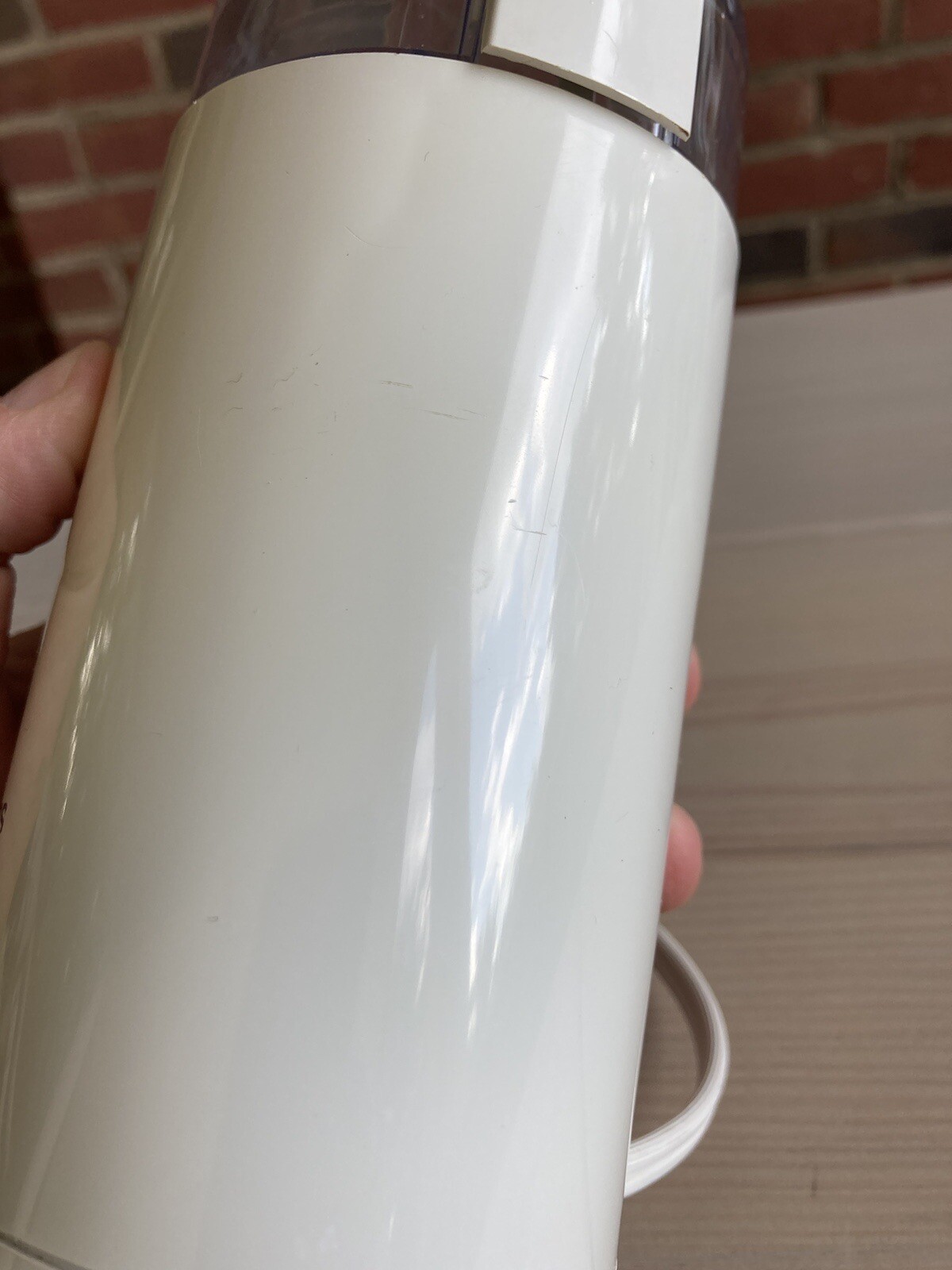 Vintage Krups Fast One Touch Coffee Bean Mill Grinder Type 203 B White