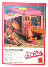 Pubblicita' Roulotte Di Barbie Mattel Viaggi Old Advertising Vintage 1981 (T7)