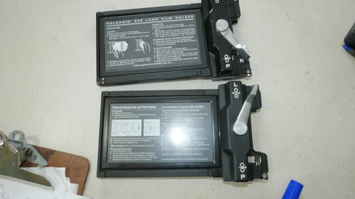 2x Used Polaroid MP4 Copy Stand 4x5 545 Film Holders