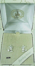 Disney Mickey Mouse Sterling Silver Full Body Post Earrings New in Gift Box