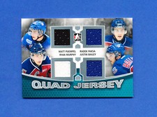2013 ITG QUAD rookie JERSEY MATT PUEMPEL / FASKA / MURPHY/ JUSTIN BAILEY /40 