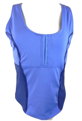 Eleven by Venus Williams Women's L Tank Top Purple Open Back Hook and Eye EUC
