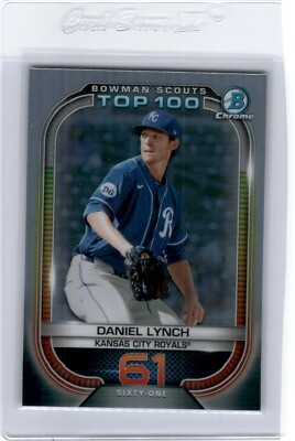 DANIEL LYNCH 2021 BOWMAN CHROME SCOUT'S TOP 100 REFRACTOR ROYALS K3