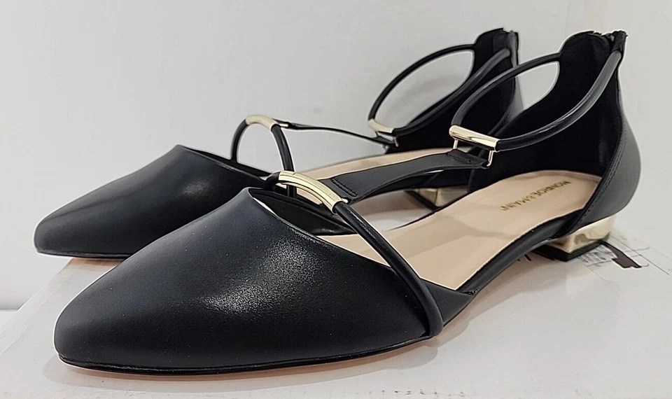 Monroe & Main women dress shoes Size 8.5 M & 10 M Black zip back ankle strap NEW - Image 2 of 4