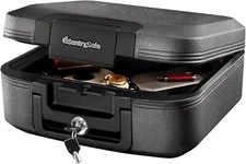 SentrySafe Fireproof Safe Box with Key Lock and Carrying Handle