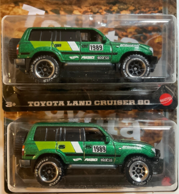 Hot Wheels GREENLIGHT 80台 2025 Hot Wheels Silver Series Toyota Land Cruiser 80 Green WHEEL