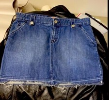 Gap Dark Wash Denim Skirt Size 6 Nice 
