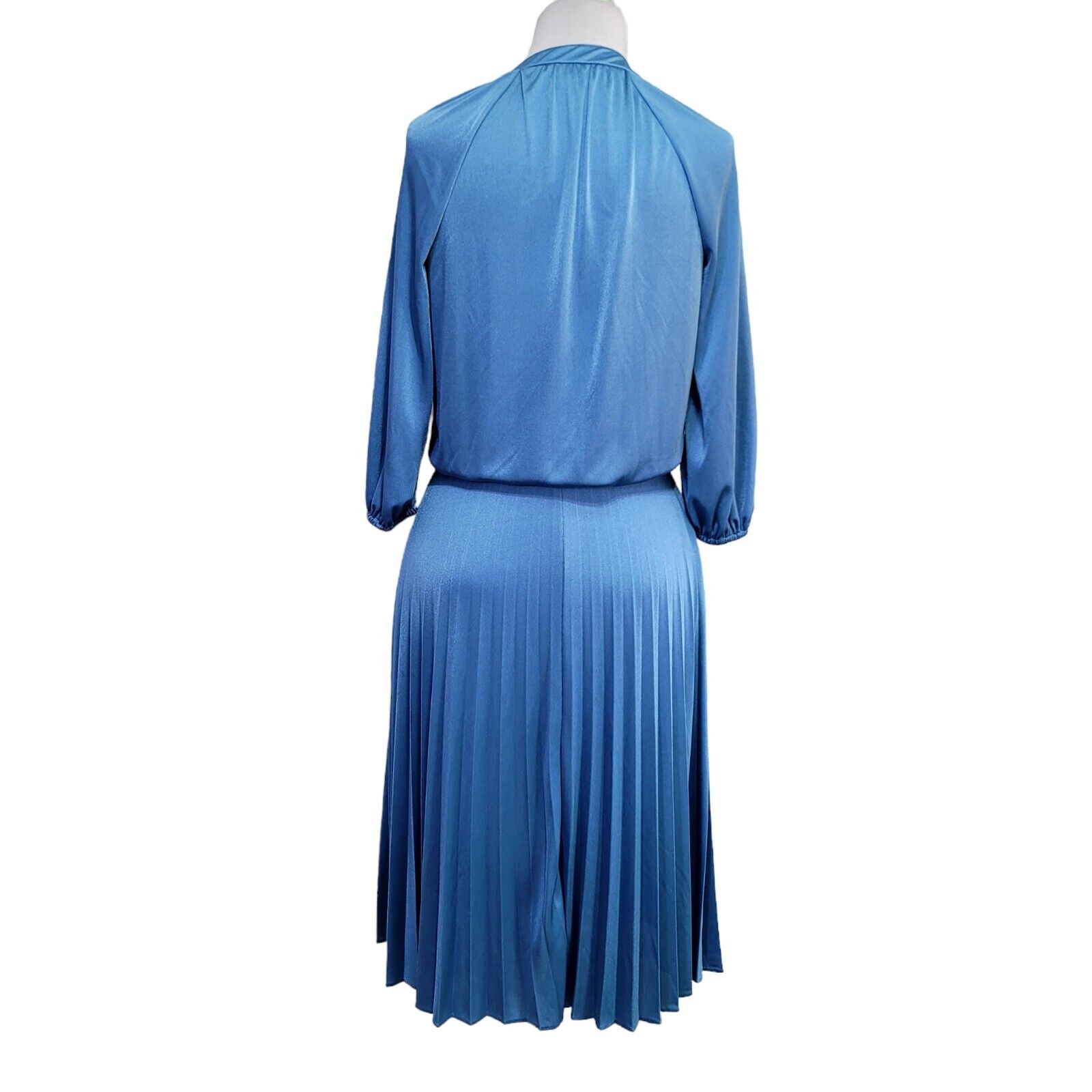 Vintage 70s Sue Brett Womens M Blue Boho Chic Dis… - image 7