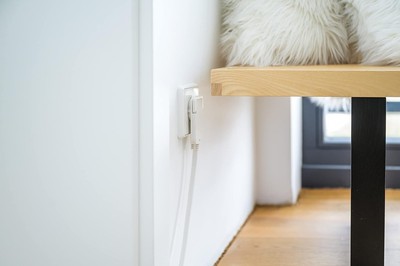 Brennenstuhl High-quality Plastic Extension Cable with flat plug.