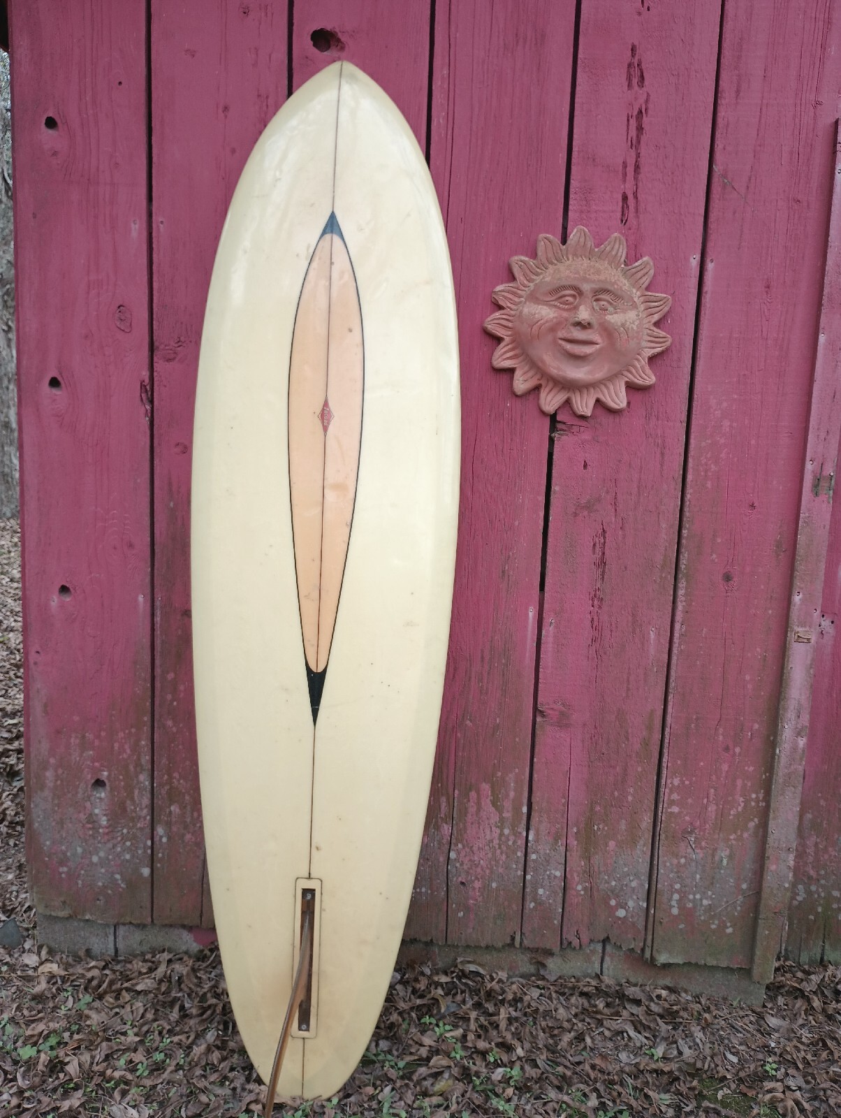 Vintage & Rare Jacobs single fin Surfboard Gulf coast Design 1966