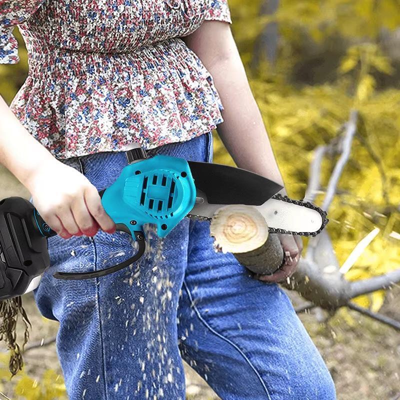 MINI CORDLESS ELECTRIC SAW 700W 6" INCH CHAINSAW WITH AUTOMATIC OIL