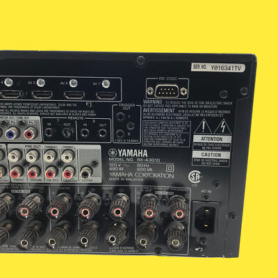 Yamaha Natural Sound AV Receiver Model: RX-A3010 - FOR PARTS Yamaha Natural Sound AV Receiver Model: RX-A3010 - FOR PARTS
