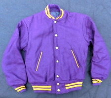1960s Varsity Wool Purple Vikings Football Coat Youth Sized Never Worn ii
