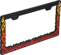 Bell Automotive 22-1-46168-8 Universal Flames Design License Plate Frame Black on sale Bell Automotive 22-1-46168-8 Universal Flames Design License Plate Frame Black on sale