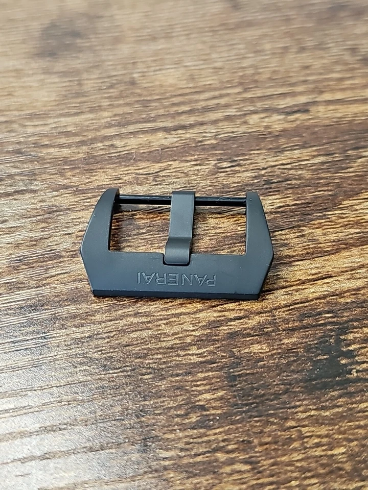 Panerai 22 mm OEM PVD Negro Titanio Tang Ardillon Hebilla 22 mm PAV00675 Suiza Foto 4 de 4