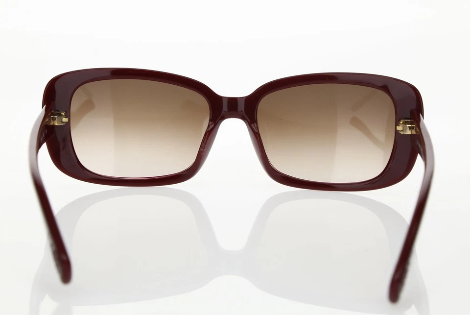 Gafas de sol VALENTINO para mujer V619S 606 borgoña cuadradas marrón degradado lentes Foto 3 de 4