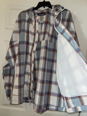 Patagonia Hooded Jacket First Sun Lightweight Plaid Check Jacket