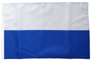 Streifen weiß-blau Banner  Fahnen Flaggen 30x45cm