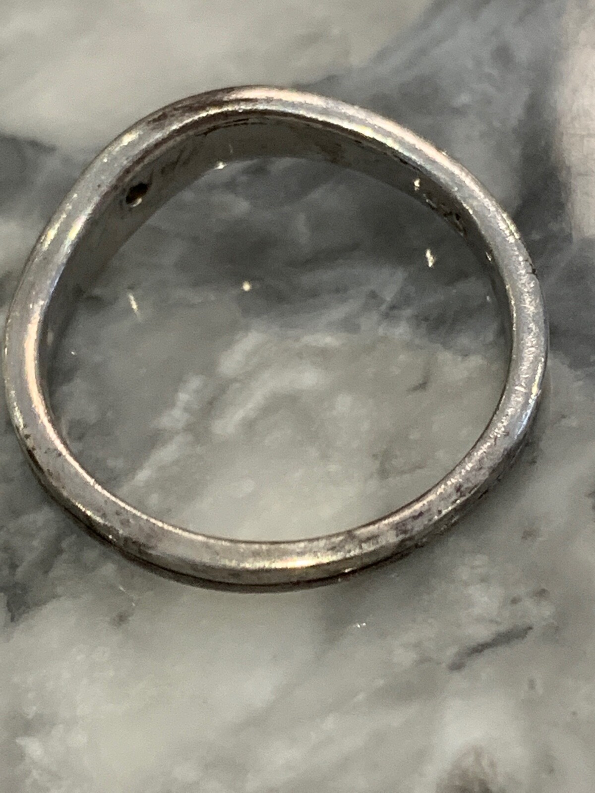 Vintage Solid Silver Hallmarked Ring Set with Tin… - image 4