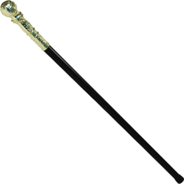 Bastón de proxeneta palo dorado años 70 gángster accesorio de disfraz para adultos Foto 2 de 4