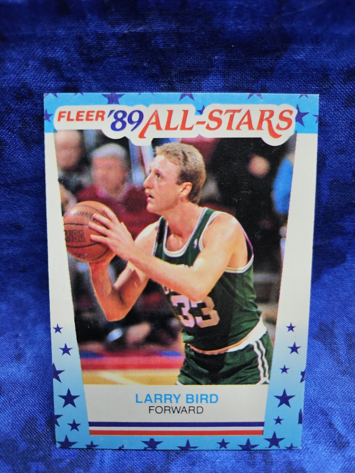 1989 FLEER ALL STARS STICKER LARRY BIRD # 10 NICE CARD