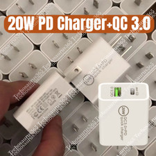 Wholesale Bulk 20W Fast Charger Cube USB C Power Adapter For iPhone iPad Android