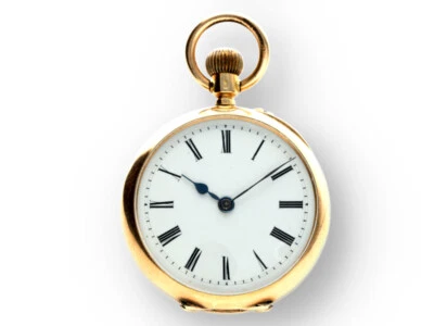 Damen Taschenuhr in 1 Deckel 583 Gelbgold - Bild 1 von 4